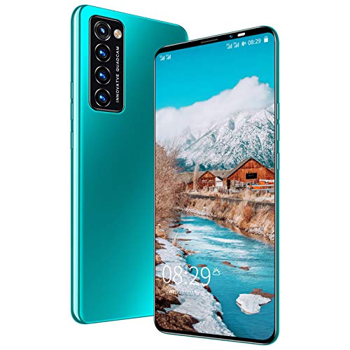 HJGHY Android Smartphone Reforzado Rino6, 5.8" Pantalla Trasera Cámaras Quad 24MP 12 + 512 GB de RAM Teléfonos Celulares, con Procesador Core Fuerte 10 Moviles Baratos,Verde