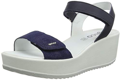 IGI&CO DCD 31731, Sandalias con Plataforma para Mujer, Azul (BLU 3173188), 39 EU