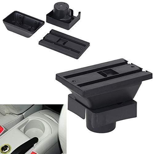 JAP768 Centro Center Console Storage Box Fit para C4 Hatchback 2004-2010 Armés Armit Rest Rest ROPATEBLE 2005 2006 2007 2009 (Color : Armrest Base)