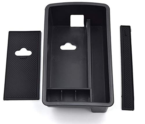 JAP768 Organizador Coche Accesorios Interior for Audi A3 Caja de Almacenamiento Consola Central de los apoyabrazos de la Puerta Groove Box Holder Tidy Estiba (Color : Fit for Audi A3 Black)