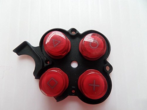 Juego de teclas de botón derecho rojo para Sony PSP 3000 Slim Console pieza de reparación