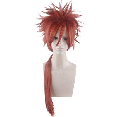 JuegosCosplay peluca FF7 Final Fantasy VII Reno Rojo Pelo corto Anime Comic-Con Navidad Carnaval Fiesta de Halloween Vida diaria Hombres y mujeres Peluca de moda