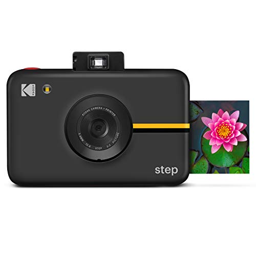 KODAK RODIC20AMZB Step Cámara Digital con Sensor de Imagen de 10 MP - Tecnología Zink, Visor clásico, Modo selfi, Temporizador automático, Flash Incorporado y 6 Modos de Imagen | Negro