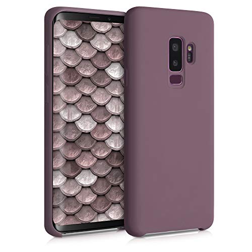 kwmobile Funda Compatible con Samsung Galaxy S9 Plus - Carcasa de TPU para móvil - Cover Trasero en violteta Ciruela