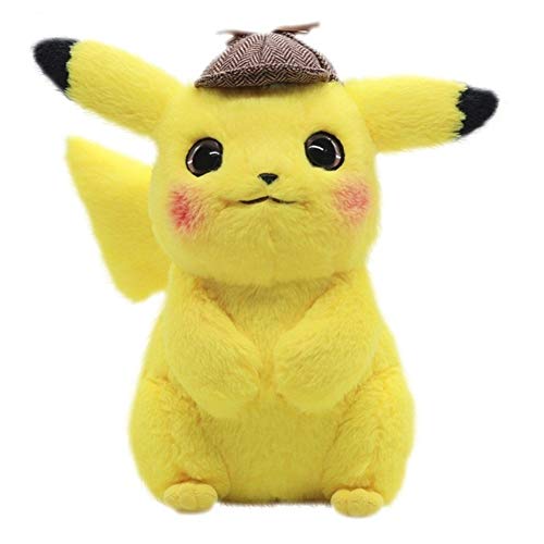 LIUMSJ El Detective 28cm Pikachu de Peluche de Juguete de Peluche de Juguete Pikachu Japón película de Anime Juguetes for los Regalos de los niños de la muñeca por Niño Bebé cumpleaños Animado