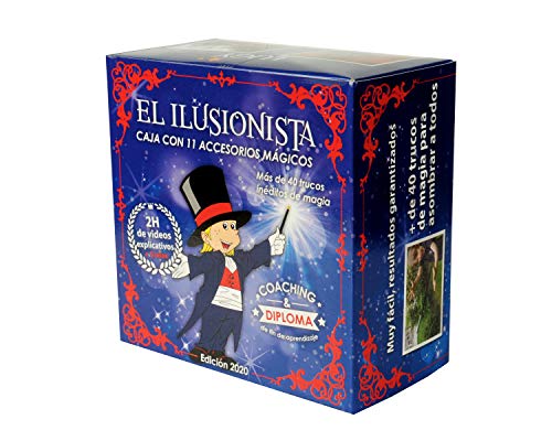 MAGIC SECRET - Caja de Magia Infantil - El Ilusionista - + DE40 Trucos de Magia Profesional - a Partir de 5 años - 88 Videos Explicativos (App iOS & Android) + 11 Accesorios + Entrenamiento