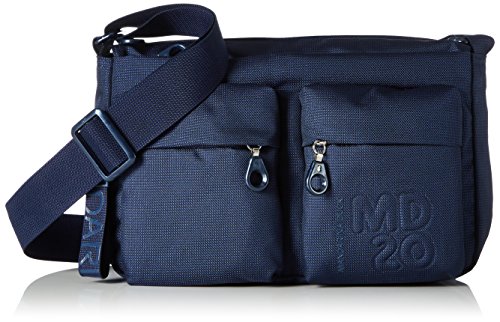 Mandarina Duck Md20 Minuteria, Bolso Bandolera para Mujer, Azul (Dress Blue), 10x21x28.5 cm (B x H x T)