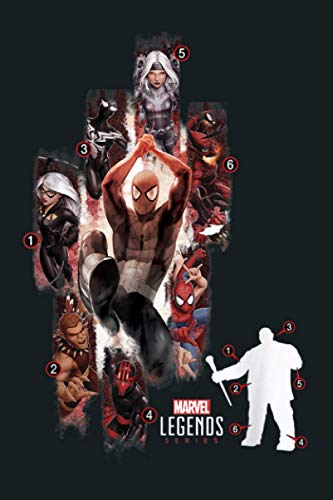 Marvel Legends Series Spider Man Build Kingpin Characters: Notebook Planner -6x9 inch Daily Planner Journal, To Do List Notebook, Daily Organizer, 114 Pages