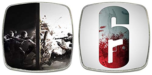 MasTazas Rainbow Six Siege 2 Imanes Metalicos Cuadrados 6,1 cm