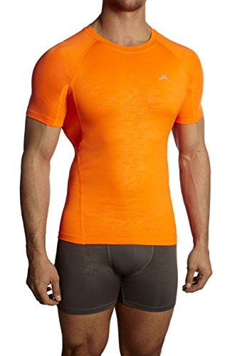 Misión de Hombre Baselayer – Camiseta de compresión, Hombre, 103044-P, Naranja, X-Large