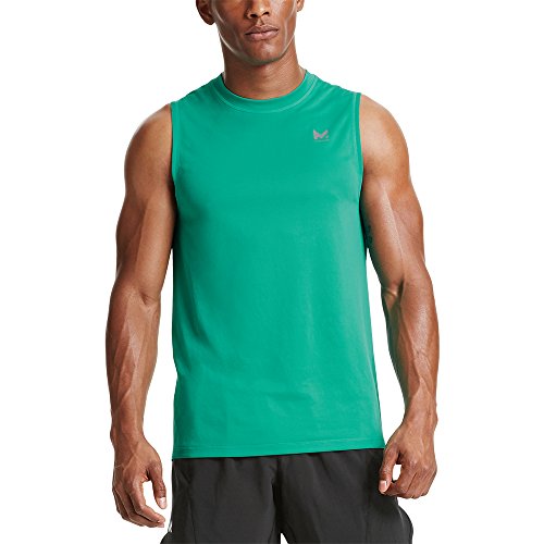 Misión de Hombre vaporactive Alpha sin Mangas T-Shirt, Hombre, MISSP17M021, Dynasty Green, X-Large