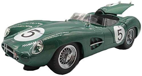 Modelo de Auto Aston Martin DBR1 01:18 aleación Totalmente Abierta Modelo de Coche de niño de Regalo/niña (Color : Green, Size : 25cm*10cm*6cm)