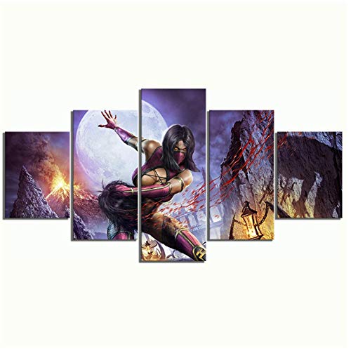 Mortal Kombat Fight Technology Game Poster Paintings Canvas Art Pinturas de pared para la decoración del hogar -40x60 40x80 40x100cm Sin marco