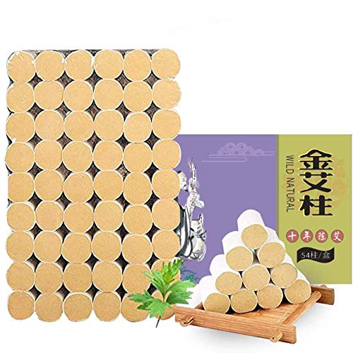 Moxa Rolls para Moxibustion Pure Handmade, 10 años de pureza 60: 1 Ratio 54 Rolls Sticks Pure Moxibustion （54 por caja）