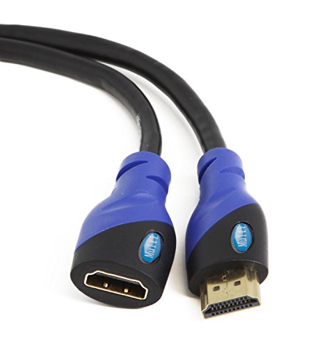 MutecPower Cable de extensión HDMI de Alta Velocidad - Macho a Hembra - (5 m) con ethernet - Soporta 3D y Canal de Retorno de Audio - 5 Metros