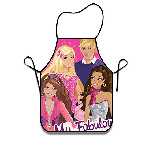 N\A Delantal BBQ para Cocina, Delantal Impermeable Barbie es mi Amigo