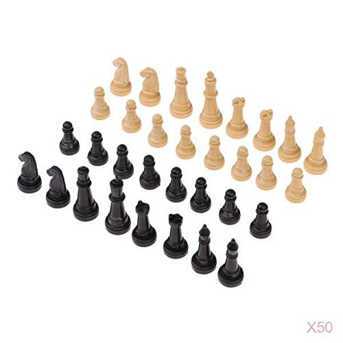 #N/A/a 50x 32pcs / Lot 2 "Piezas de Ajedrez de Plástico Solo Juego de Checker Pawn