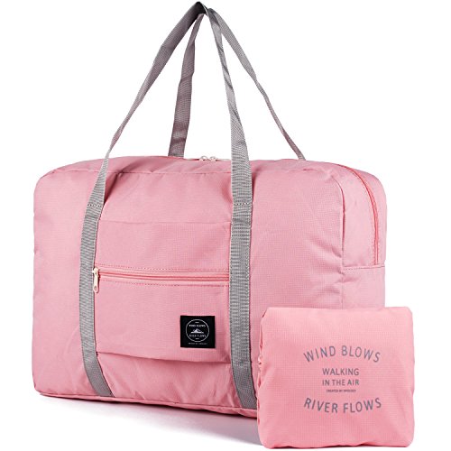 Narwey Plegable Bolsa de Viaje Bolsa de Mano Equipaje Equipado Weekender Deporte Nocturno Duffle para niños niñas Mujeres