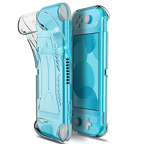 NEWMAN771Her Funda protectora Grip Cover TPU Shell antideslizante transparente para Nintendo Switch Lite