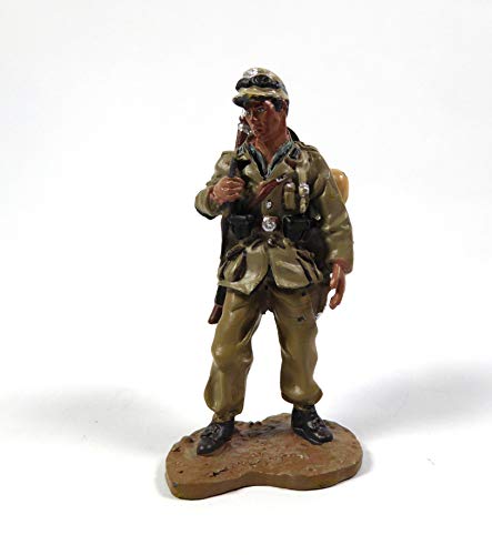 OPO 10 - Figura Soldado Afrika Korps 1/32 60mm Colección WW2 del Prado (S2)