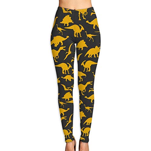 Pantalon Yoga Dinosaurs Silhouette Womens Ultra Soft Leggings Fashion High Waist Yoga Pants Printed Sport Workout Leggings Tight Pants