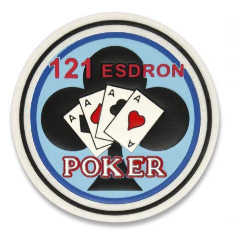 Parche 121 Esdron Poker para Caza, Pesca, Camping, Outdoor, Supervivencia y Bushcraft Albainox 30497 + Portabotellas de regalo