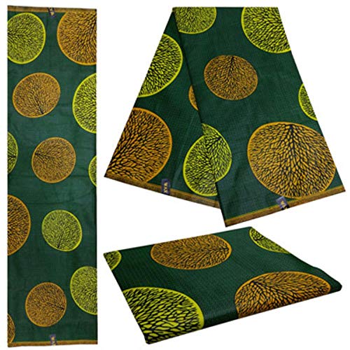 PENVEAT Tela de Cera Africana 100% algodón Impresiones de Cera Africana Ankara para Vestido de Fiesta de 6 Yardas/Lote HS550330A2