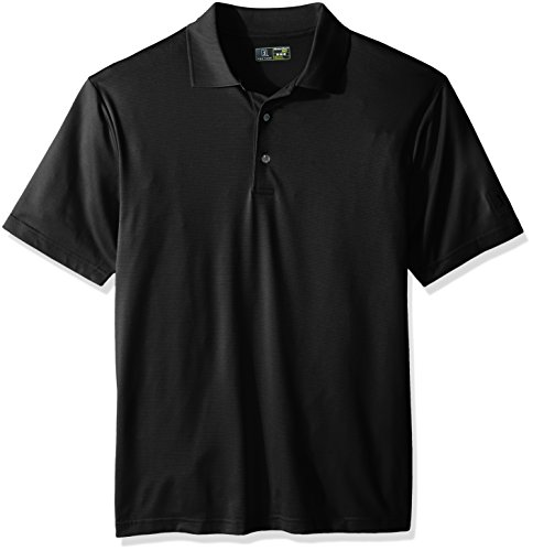 PGA Tour - Camiseta de Golf para Hombre, Primavera/Verano, Polo de Manga Corta Motionflux 360 Texturizado sólido, Manga Corta, Hombre, Color Caviar, tamaño S