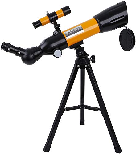 PJPPJH Telescopio monocular de astronomía para niños Adultos, telescopio monocular para Principiantes de astronomía con trípode, telescopio Refractor portátil para observar