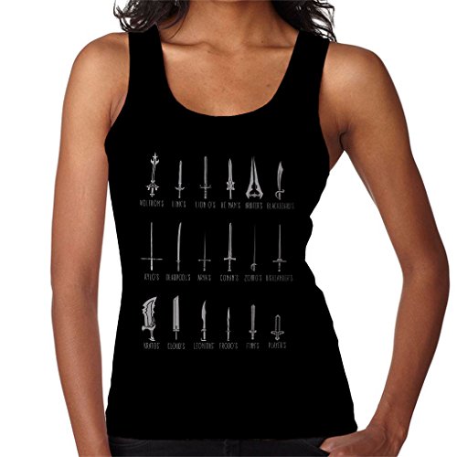 Popular Swords Fantasy Sci Fi Women's Vest