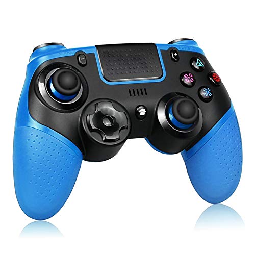 Proslife Wireless Controller para PS4 / Switch, Pro Wireless Gaming Gamepads Joysticks para Playstation 4 Pro / Slim con doble vibración-Azul