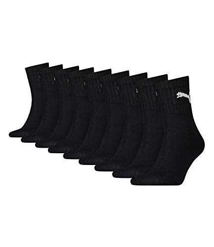 Puma - Calcetines deportivos unisex, para hombre, 43 / 46, 9 pares, color negro, mezcla de colores 1