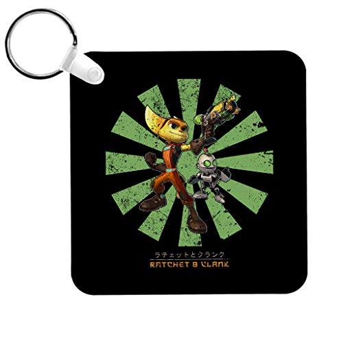 Ratchet and Clank Retro Japanese Keyring