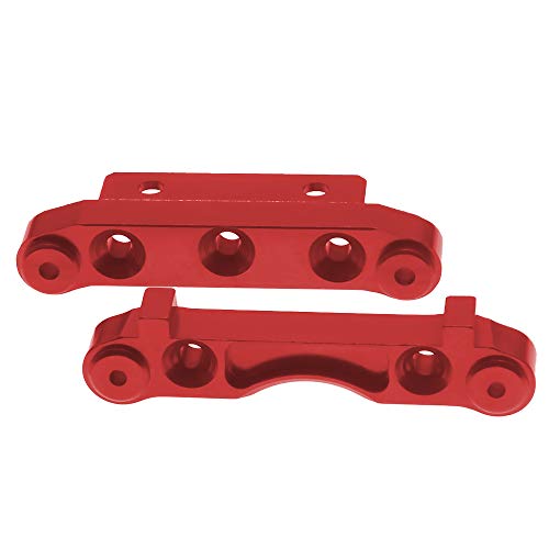 RCAWD Conjunto de Soporte de suspensión Delantera 10912 Aleación de Aluminio para RC Hobby Model Car 1-10 VRX Octane Vetta Karoo FTX Outlaw Up-Up Hop Up Up Up Parts(Rojo)