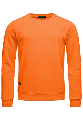 Red Bridge Sudadera Basica Unicolor de algodón para Hombre Naranja