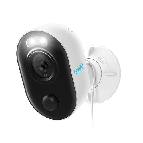 Reolink Lumus Cámara de Seguridad Exterior con Spotlight, 1080P WiFi IP Cámara, PIR+Detección de Movimiento, Audio Bidireccional, con Ranura Micro SD+4,5M Power Cable, IP65