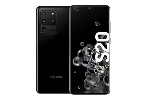 Samsung Galaxy S20 Ultra 5G - 128 GB de memoria, 12 GB RAM, Sim Hibrida, Negro [Versión Alemana]