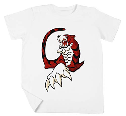 Shenmue Tigre Niño Niña Unisexo Blanco Camiseta Manga Corta Kids White T-Shirt