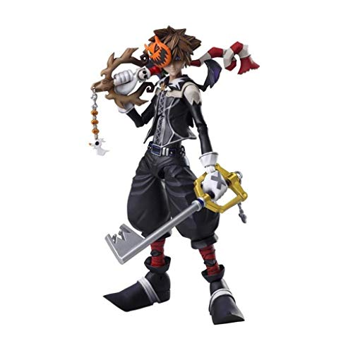 Siyushop Figura De Acción Kai De Halloween Town Sora Play Arts - Equipada con Armas, Máscaras De Halloween Y Manos Reemplazables - Alto 16CM