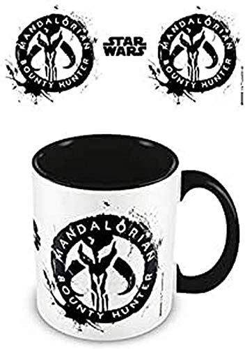 Star Wars (The Mandalorian) - Taza Interior A Color 320 Ml Sigils (Black)