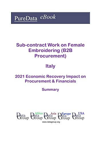 Sub-contract Work on Female Embroidering (B2B Procurement) Italy Summary: 2021 Economic Recovery Impact on Revenues & Financials (English Edition)