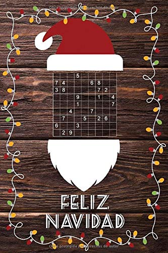 Sudoku - Feliz Navidad: Formato Bolsillo A6 | Varios Niveles De Dificultad: fácil, medio, difícil | Juego De Lógica Para Niños y Adultos | Incluye Soluciones