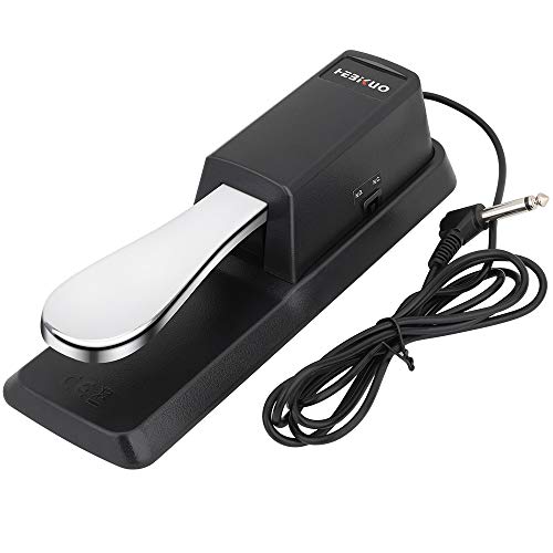 Sustain Pedal de Piano, con Goma Antideslizante, Perfecto para Teclados y Pianos Digitales Yamaha, Casio, Roland, Korg, M-Audio y Fairdeal