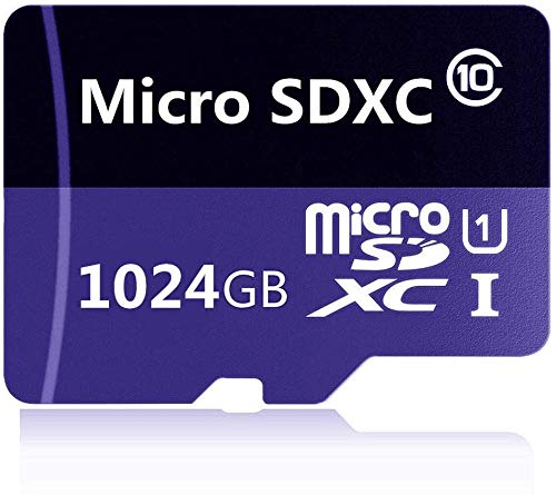 Tarjeta Micro SD de 400 GB, 512 GB, 1024 GB, SDXC Clase 10 de alta velocidad con adaptador SD (1024 GB-2)