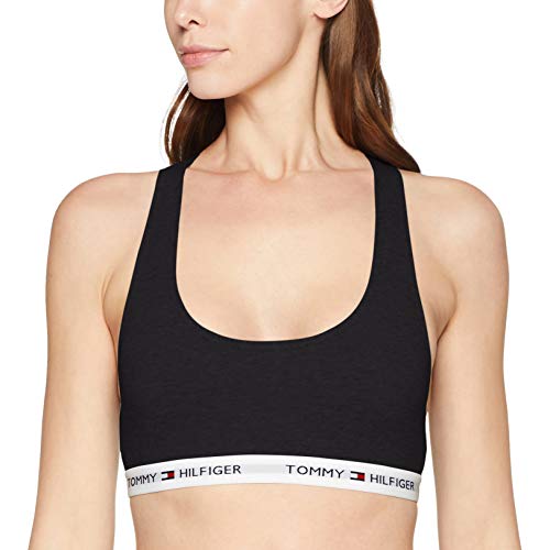 Tommy Hilfiger Bralette Corsetto, Negro (BLACK 990), 38 (talla del fabricante: LG) para Mujer