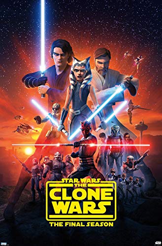 Trends International Star Clone Wars-Temporada 7 Key Art Póster de pared, 56,8 x 86,3 cm, versión sin marco