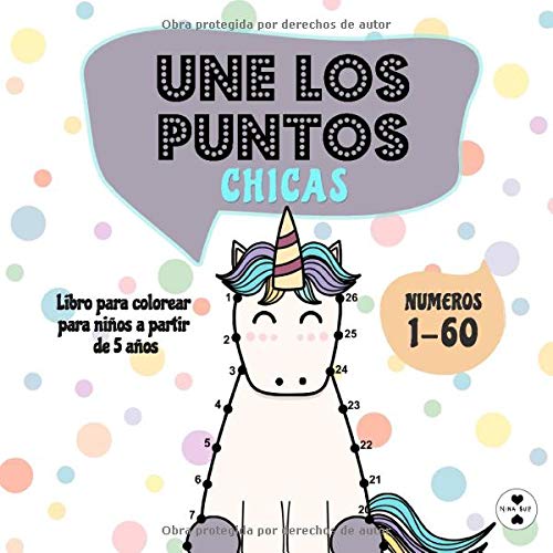 Une los puntos - Chicas: Libro para colorear para niños a partir de 5 años (Unir puntos para niños)