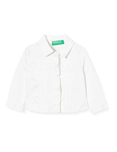 United Colors of Benetton Giubbino Chaqueta Deportiva, Blanco (Bianco 101), 86/92 (Talla del Fabricante: 2Y) para Bebés