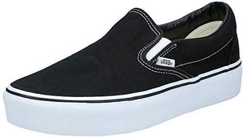 Vans Classic Slip-on Platform, Zapatillas sin Cordones Mujer, Negro (Black Blk), 38 EU