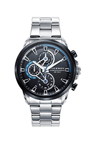 Viceroy Reloj Cronógrafo para Hombre de Cuarzo con Correa en Acero Inoxidable 46733-57